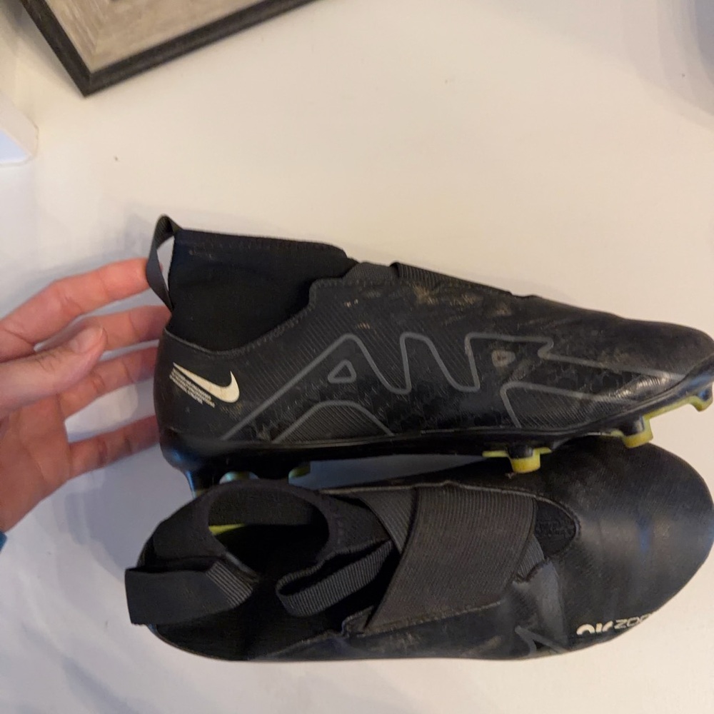 Nike Black and White Soccer Cleats